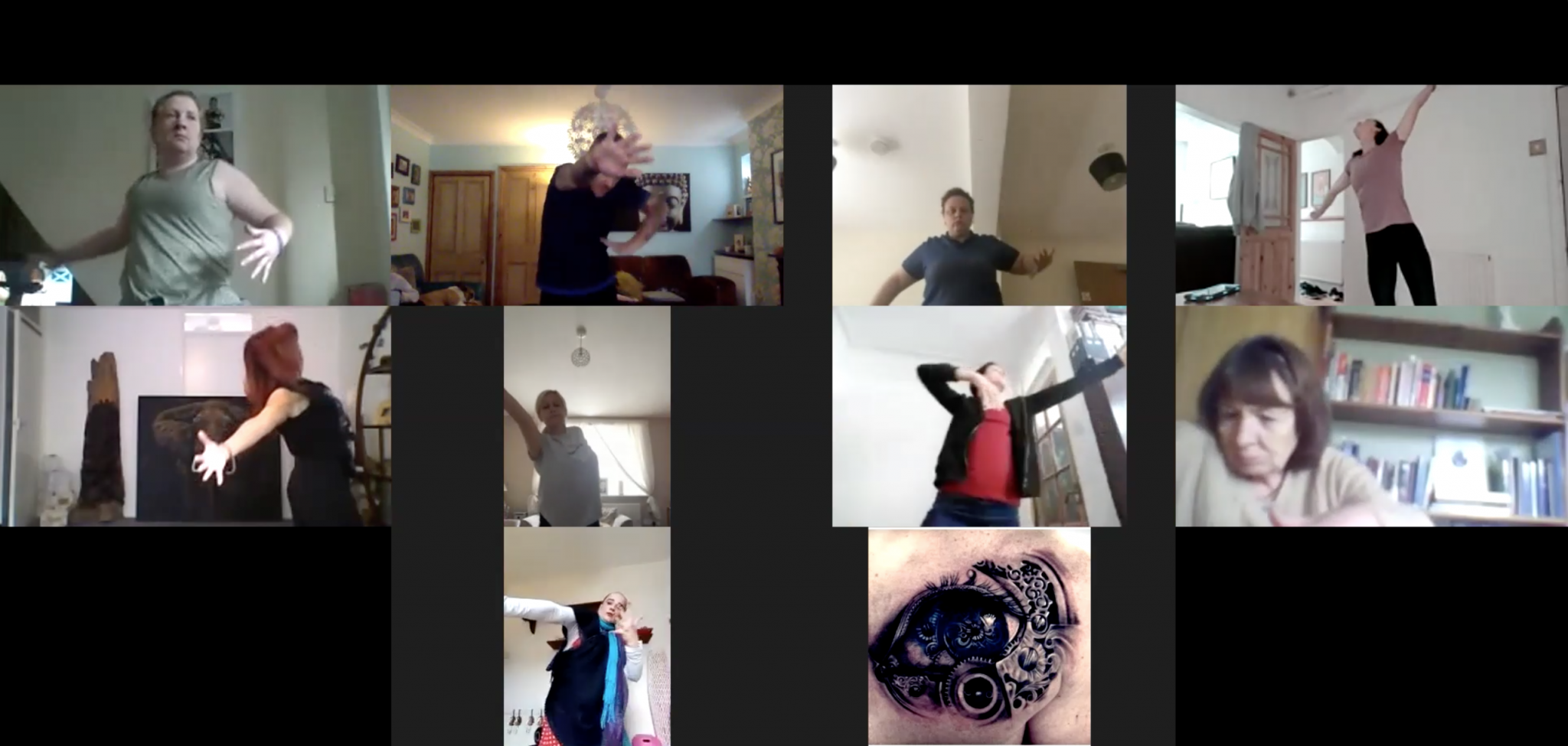 Screenshot of Zoom worshop